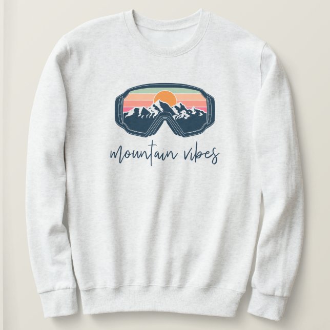ALLIE Mountain Vibes Ski Goggle Bachelorette Group T Shirt (Design framsida)