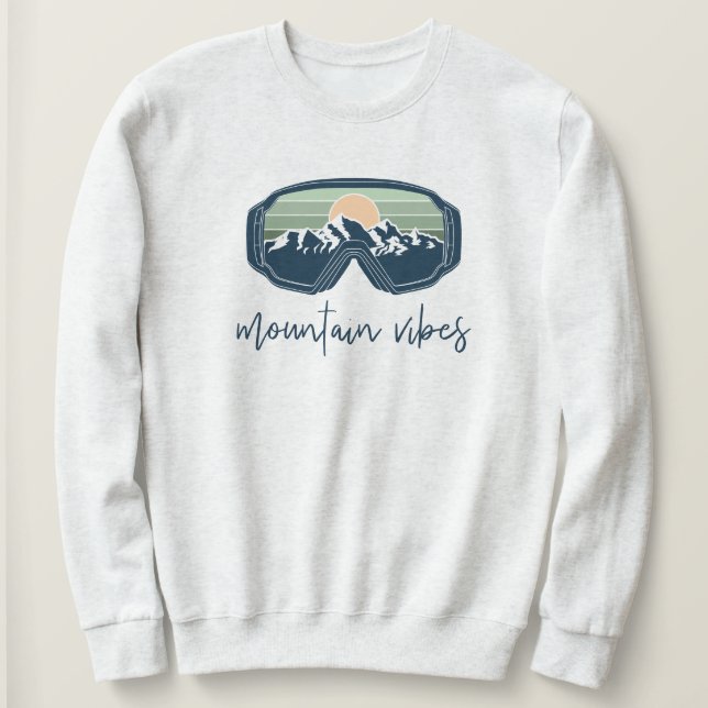 ALLIE Sage Mountain Vibes Ski Bachelorette Group T Shirt (Design framsida)