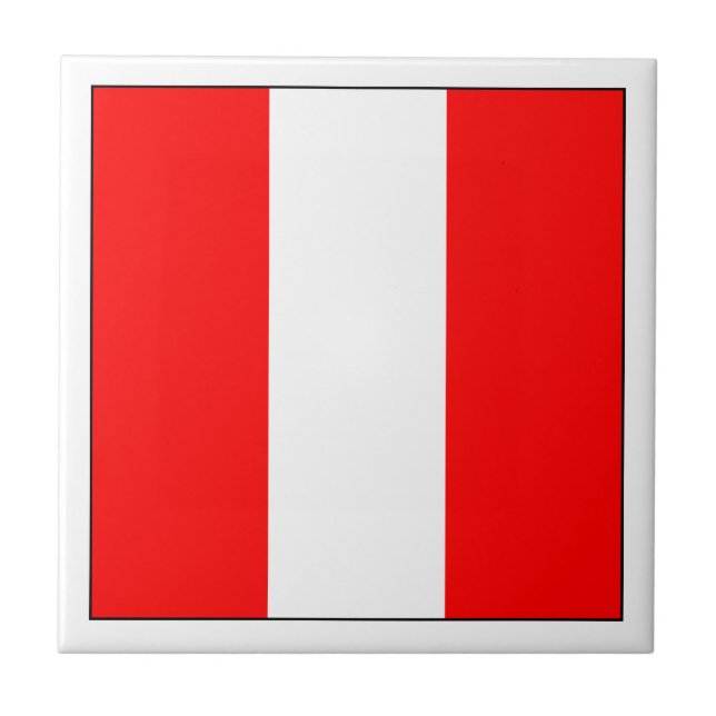 Allierad Flagga 7 Kakelplatta (Framsidan)
