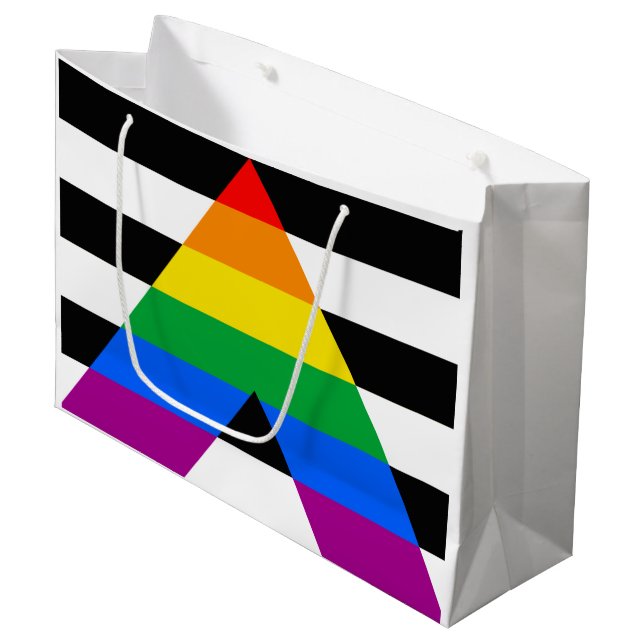 Allierad Pride Flagga (Framsidan Vinklad)