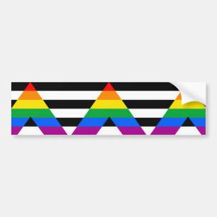 Allierad Pride Flagga Bildekal