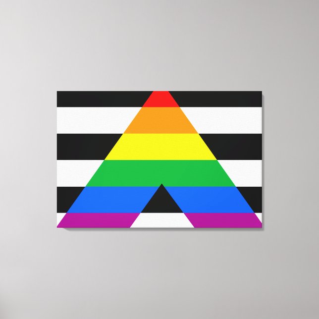 Allierad Pride Flagga Canvastryck (Framsida)