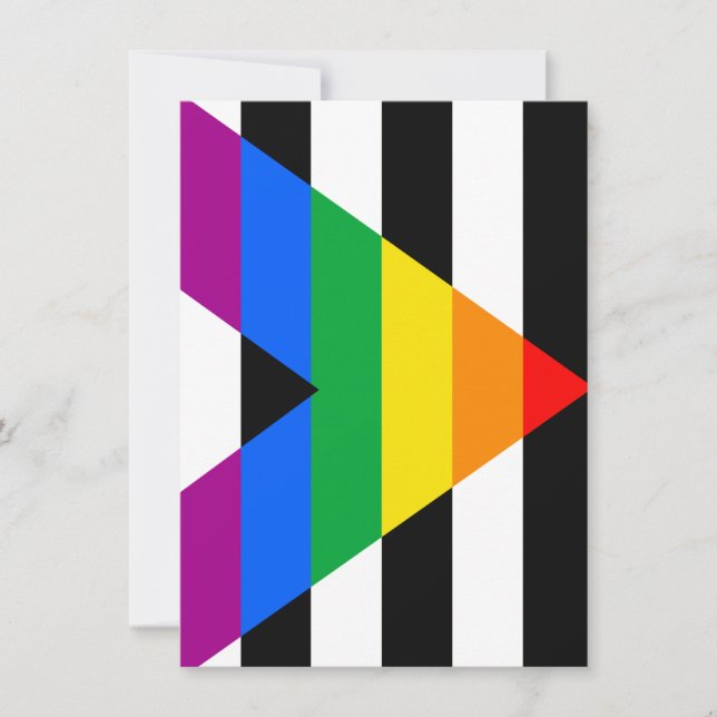 Allierad Pride Flagga Julkort (Framsida)