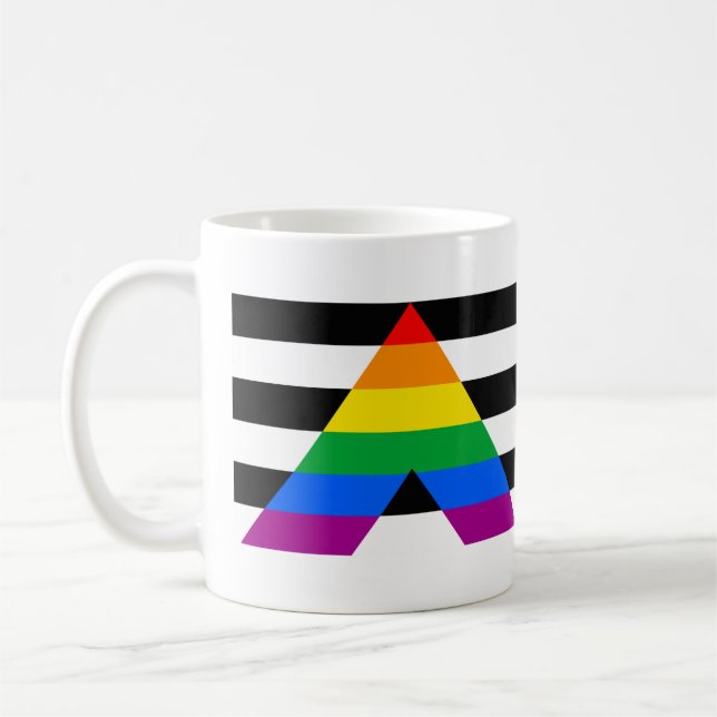 Allierad Pride Flagga Kaffemugg (Vänster)