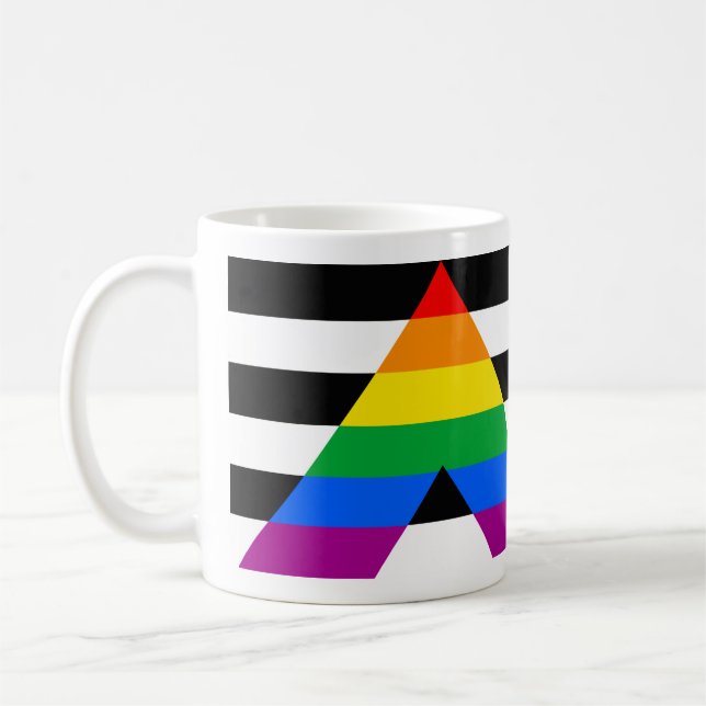 Allierad Pride Flagga Kaffemugg (Vänster)