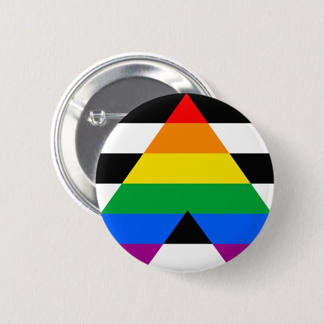 Allierad Pride Flagga Knapp (Framsida & baksida)