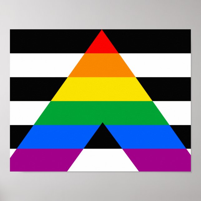 Allierad Pride Flagga Poster (Framsidan)
