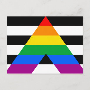 Allierad Pride Flagga Vykort