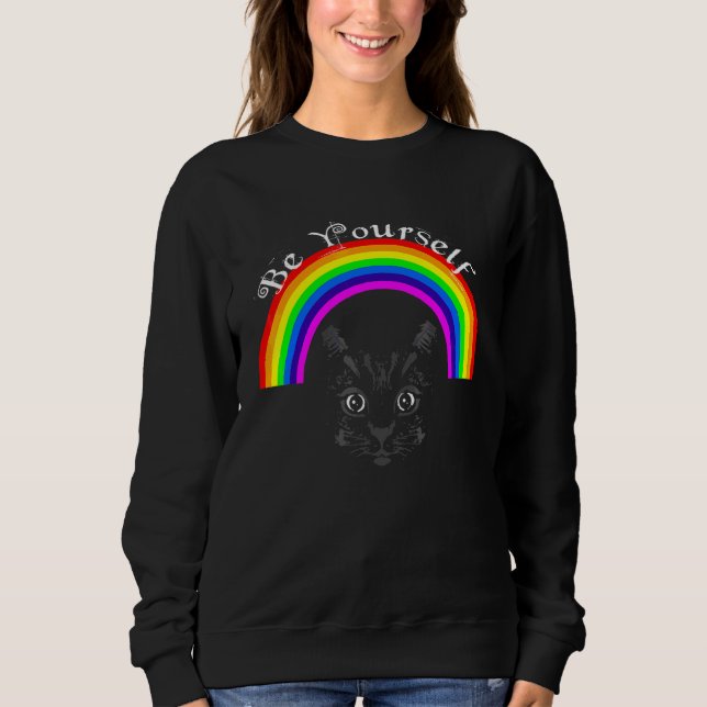 Allierad Pride HBTQ Jämlikhet Regnbåge Lesbisk Gay T Shirt (Framsida)