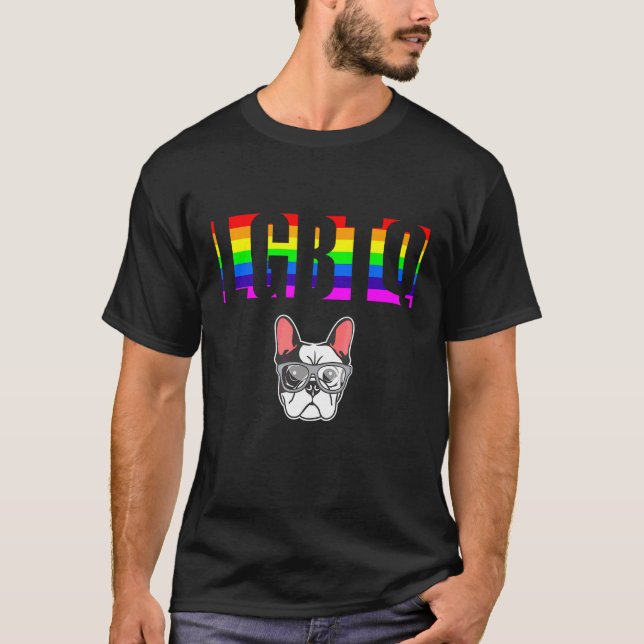 Allierad Pride HBTQ Jämlikhet Regnbåge Lesbisk Gay T Shirt (Framsida)