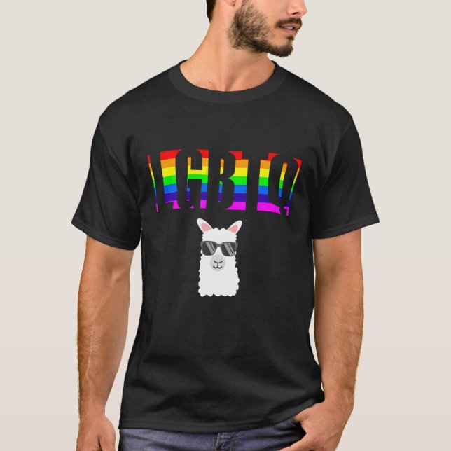 Allierad Pride HBTQ Jämlikhet Regnbåge Lesbisk Gay T Shirt (Framsida)