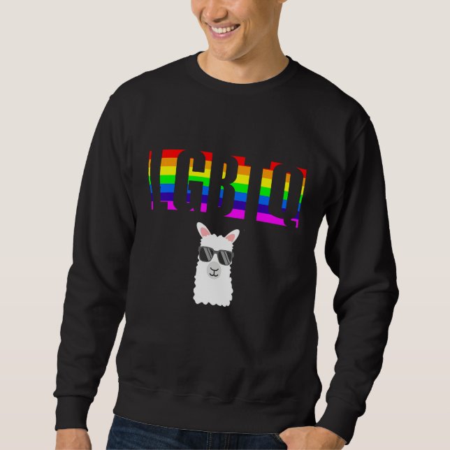 Allierad Pride HBTQ Likhet Regnbåge Lesbisk Gay Tr Lång Ärmad Tröja (Framsida)