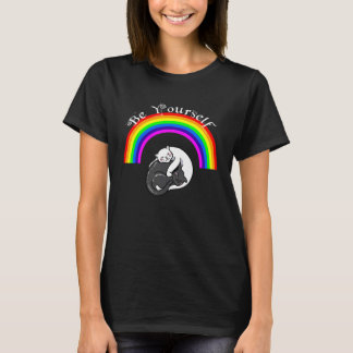 Allierad Pride HBTQ Likhet Regnbåge Lesbisk Gay Tr T Shirt