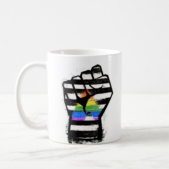Allierad Pride Näve Kaffemugg (Vänster)