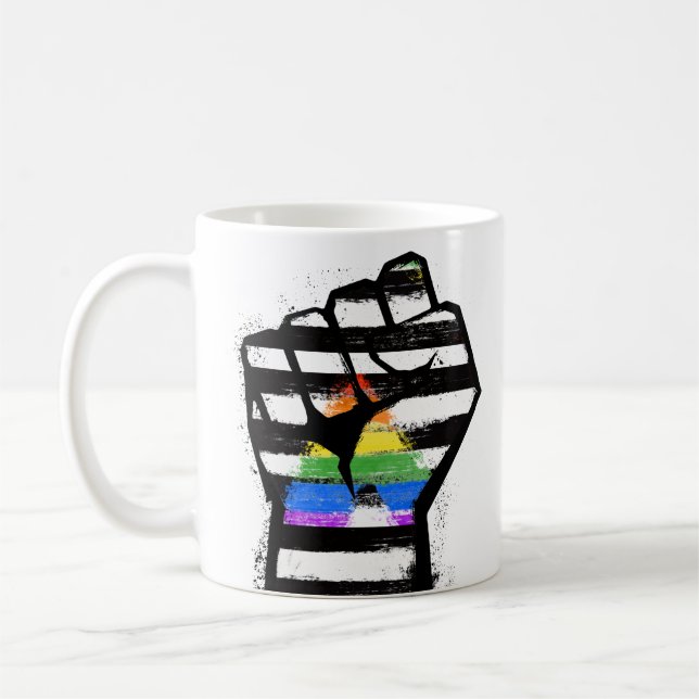 Allierad Pride Näve Kaffemugg (Vänster)