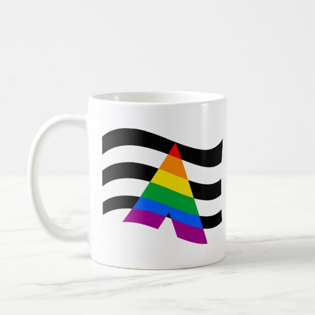 Allierad Pride T-Shirt Kaffemugg (Vänster)