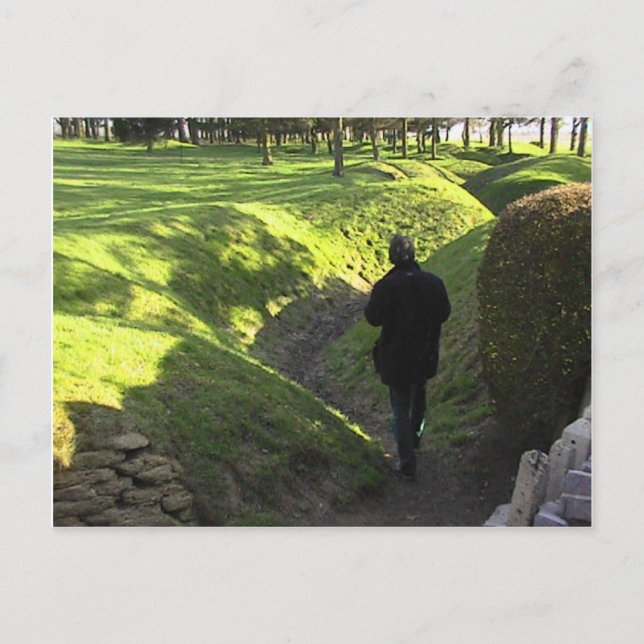 Allierade skyttar i Newfoundland Park i Somme Vykort (Framsida)