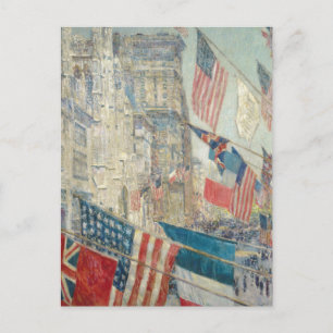 Allies Day Childe Hassam Vykort