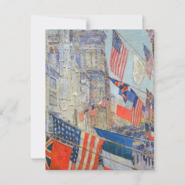 Allies Day, maj 1917 by Childe Hassam, Vintage Art (Framsida)