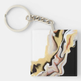 Alligare Abstract Gold Black White Fluid Art