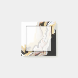 Alligare Golden Abstrakt Akryl Fluid Konst Post-it Block