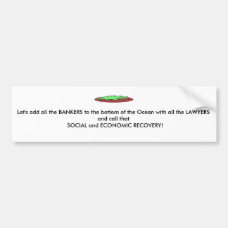 Alligat l5At oss tillfogar alla BANKIRER till Bildekal