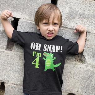 Alligator 4e födelsedagen Boys T-Shirt