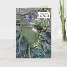Alligator 70:e födelsedagen kort