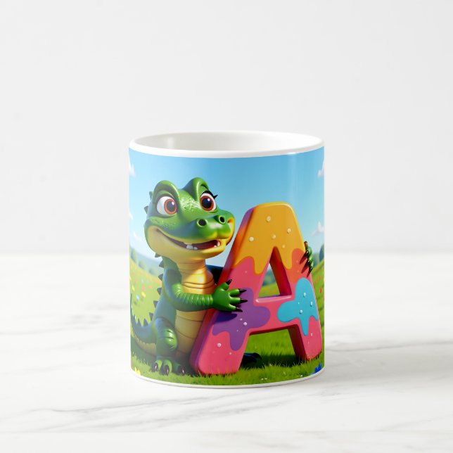 Alligator Andy Mug – A – Alphabet  Kaffemugg (Center)