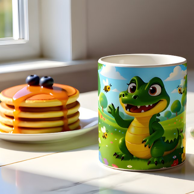 Alligator Andy Mug  Kaffemugg (Alligator Andy Mug  - Start your day with a smile.)
