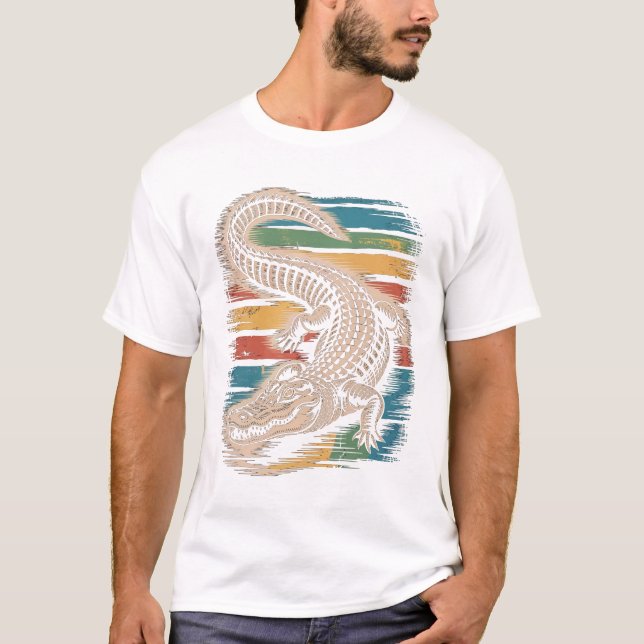 Alligator Animal T Shirt (Framsida)