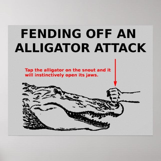 Alligator Attack Affisch (Framsidan)