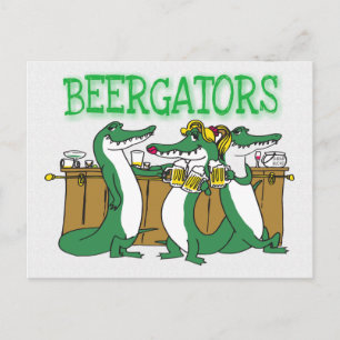 Alligator Beer Pub Vykort