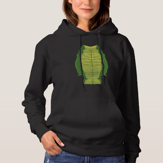 Alligator Belly Crocodile Halloween Costume T Shirt (Framsida)