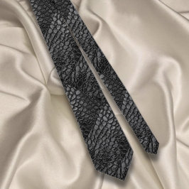 Alligator Black Faux Leather ・ Dubbla Side Slips