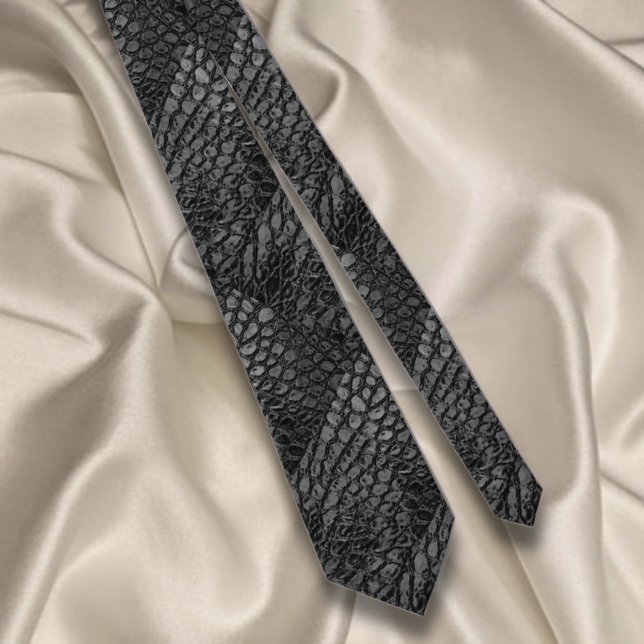 Alligator Black Faux Leather ・ Dubbla Side Slips (Skapare uppladdad)