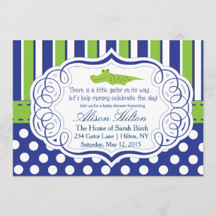 ALLIGATOR BOY BABY SHOWER INBJUDAN