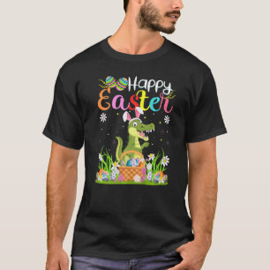 Alligator Bunny Egg Hunting Alligator Lycklig East T Shirt