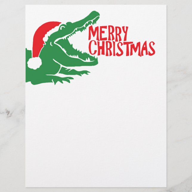 Alligator christmas letterhead (Framsida)