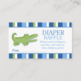 Alligator/Crocodile Baby Shower Raffle Tilläggskort