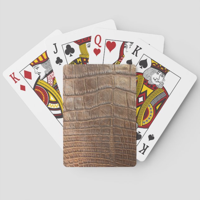 Alligator Crocodile Vild Exotic Animal print Casinokort (Baksidan)