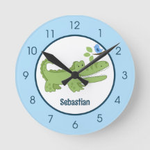 Alligator Crokodile Blue Bird Cute Jungle Nursery