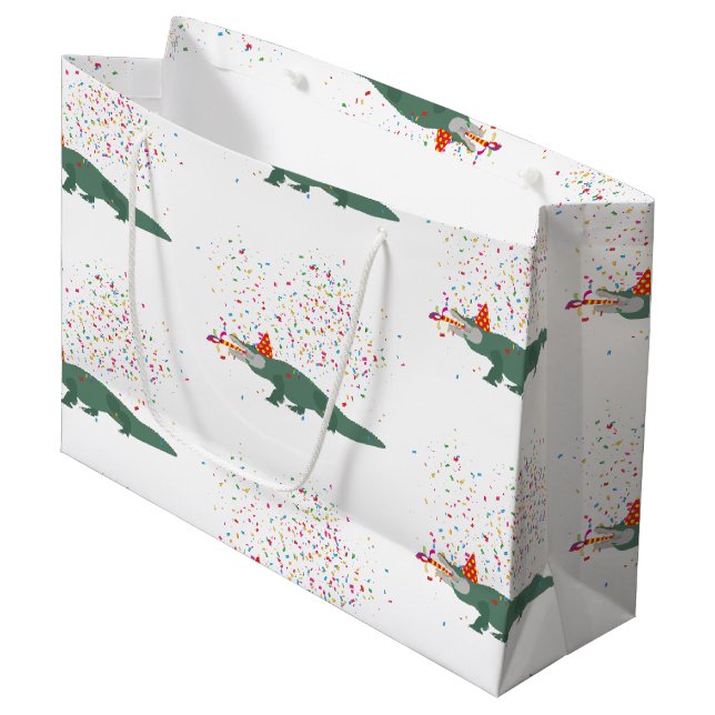 Alligator Crokodile - Djur med Party (Framsidan Vinklad)