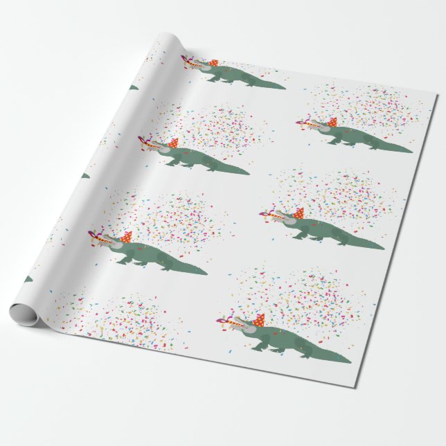 Alligator Crokodile - Djur med Party Presentpapper (Utrullad)