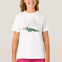 Alligator Crokodile - Djur med Party T Shirt