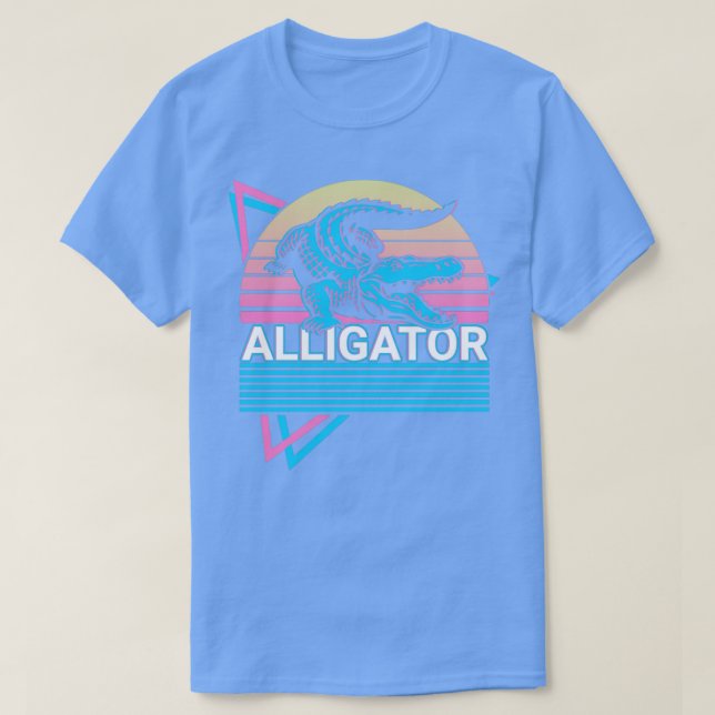 Alligator Crokodile Gator Retro Gift T Shirt (Design framsida)