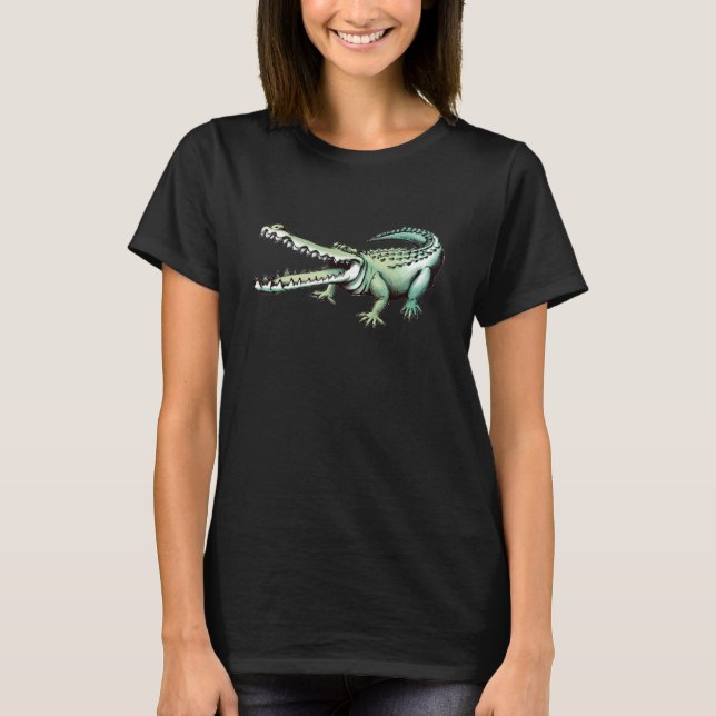 Alligator Crokodile T Shirt (Framsida)