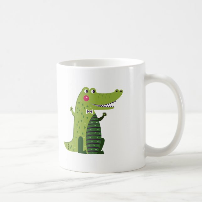 Alligator Cute Coffee Mugg (Höger)