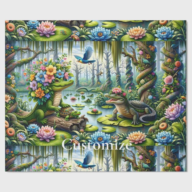 Alligator Fantasy Swamp Thunder_Cove Presentpapper (Platt)