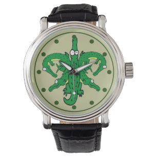 Alligator Fleur De Lis Armbandsur